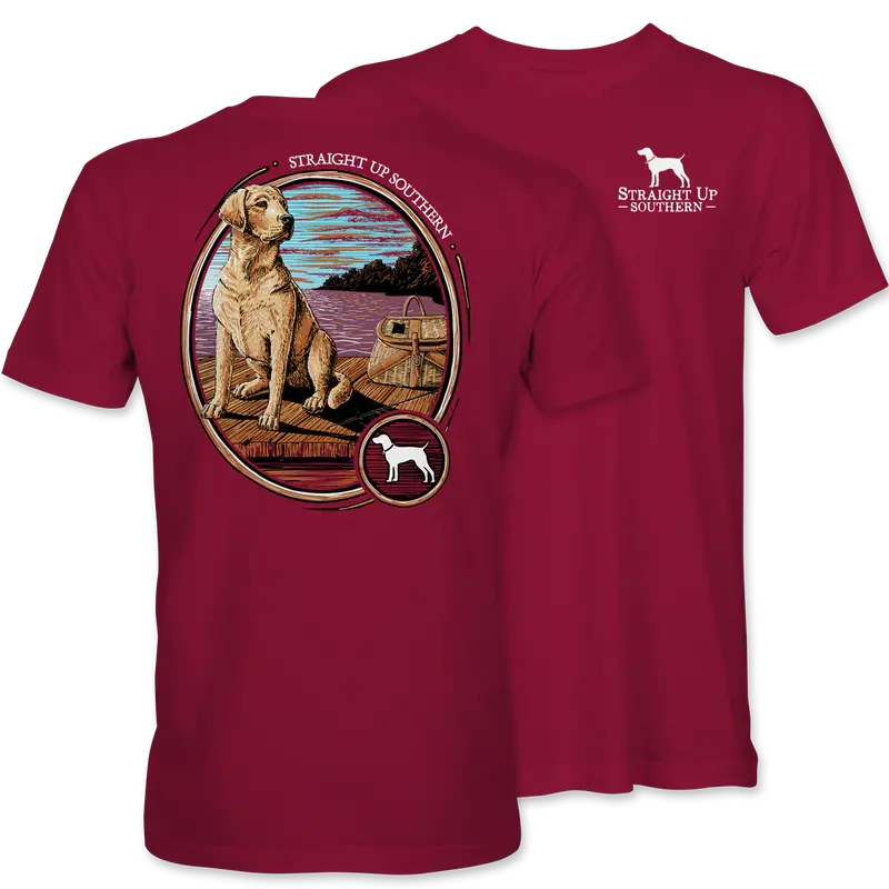 Lab on Dock Science-Themed Graphic T-Shirt