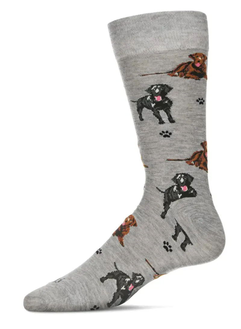 Labrador Retriever Enthusiast Bamboo Men’s Socks