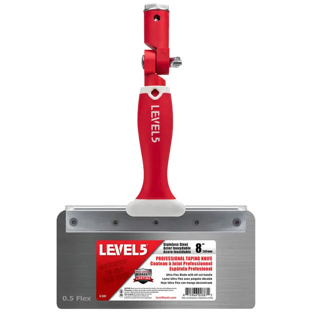 Level5 8-Inch Flexible Stainless Offset Taping Knife