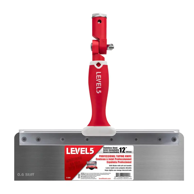 Level5 Flexible Offset Taping Knife – 12-inch (300mm) Stainless Blade