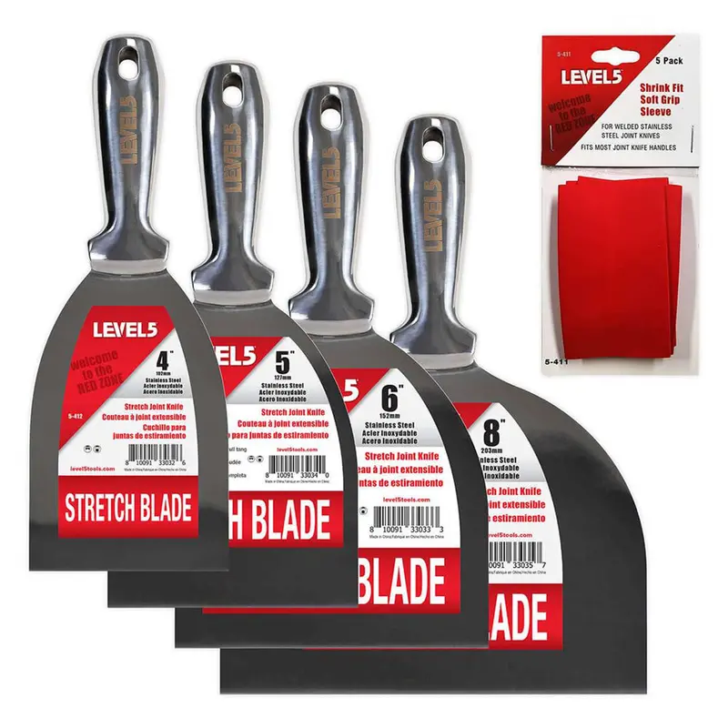 Level5 Stretch Knife Set – Multi-Size Drywall Cutting Kit