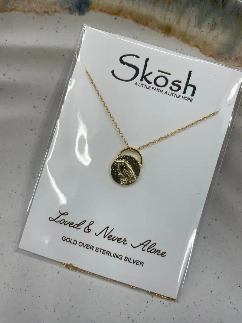 ‘Loved & Never Alone’ Dainty Pendant Necklace