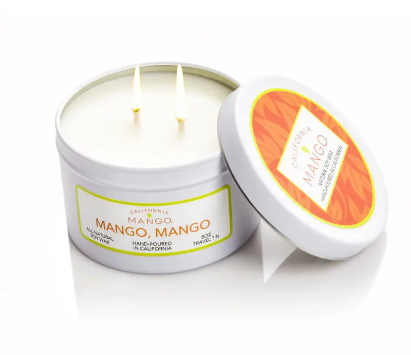 Mango-Scented Soy Wax Candle