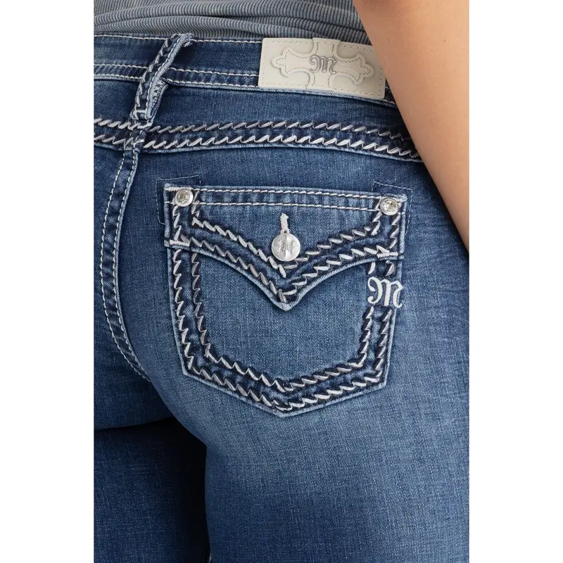 Miss Me Mid-Rise Bootcut Jeans in Vintage Wash (M5014B431V)