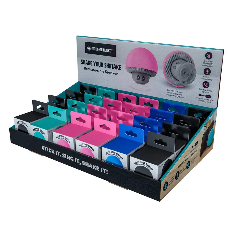 Modern Monkey® Shiitake Mini Speaker – Rechargeable Bluetooth Device