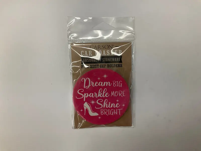 Motivational Car Coasters: ‘Dream Big’ Theme