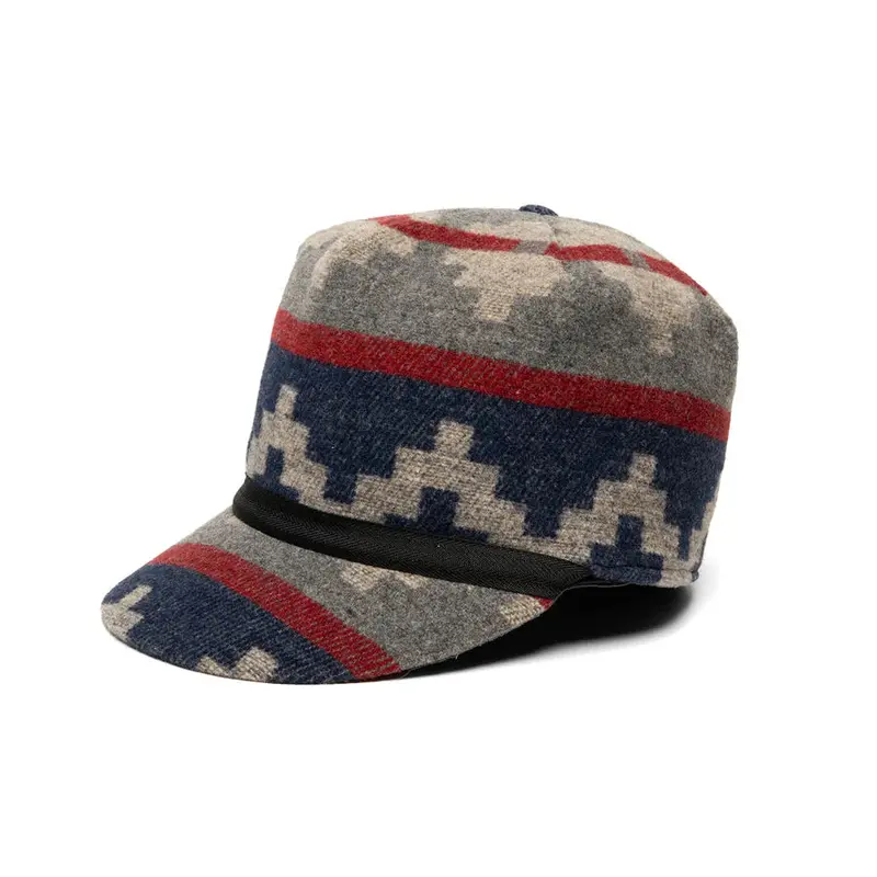 Navajo Wool-Blend Stockman Cap – Crown Cap Winter Hat (1-1201N)