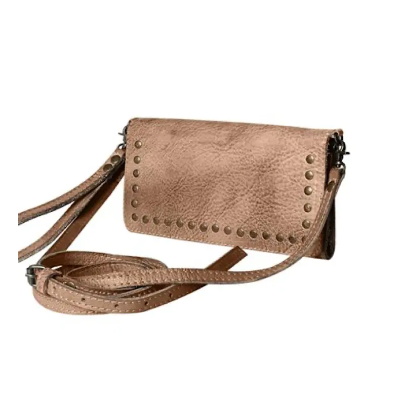 Never Mind Tan Crossbody Wallet with Adjustable Strap (NMBG103B)