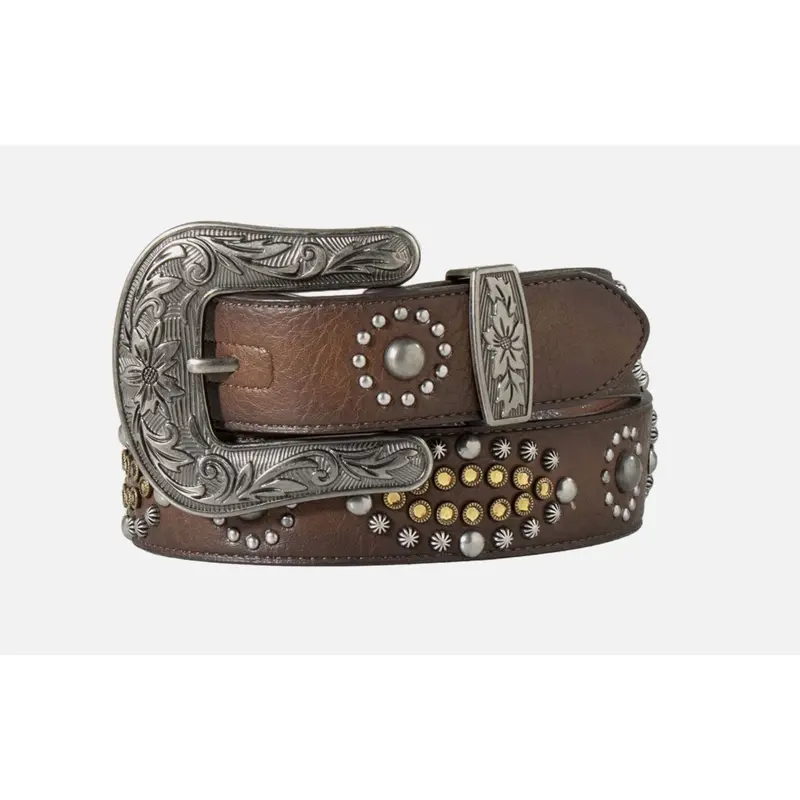 Nocona Women’s Studded Leather Belt for Western Style