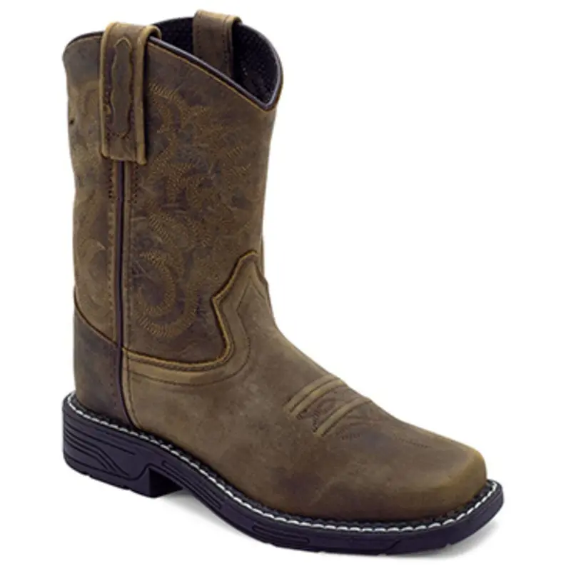 Old West Toddler Square-Toe Western Style Boots