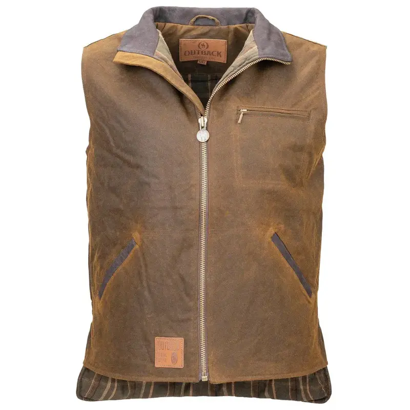 Outback Trading Oilskin Sawbuck Vest for Men – Model 2143