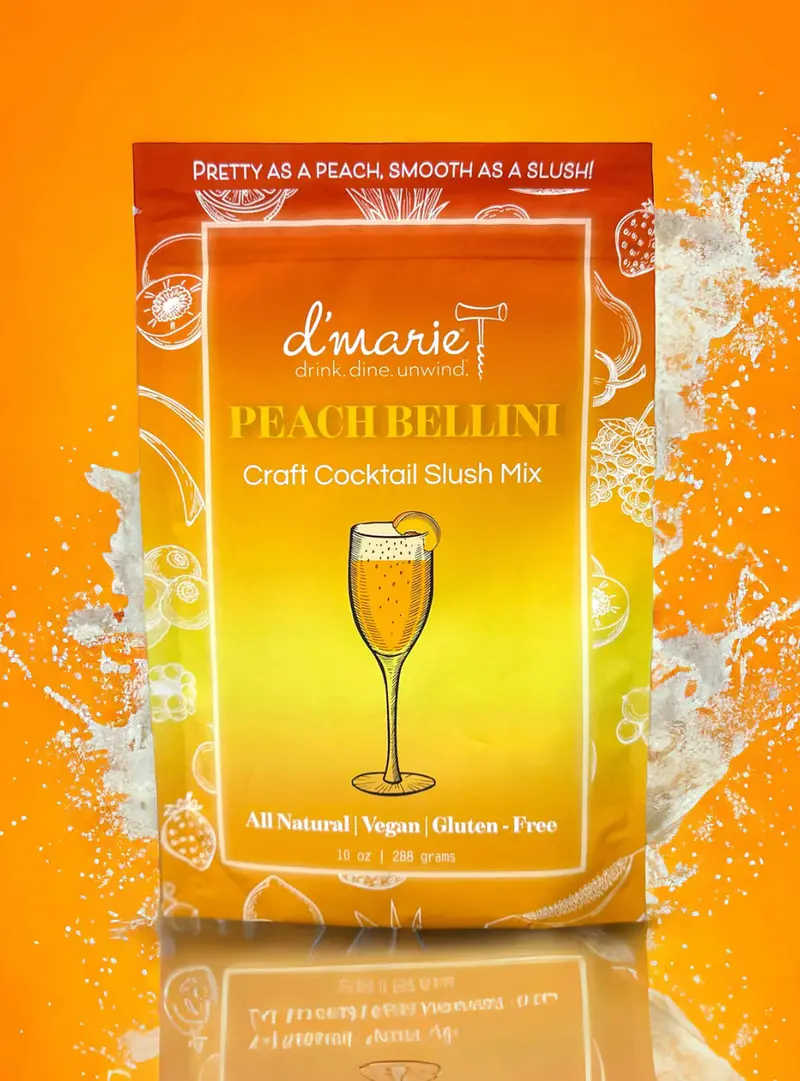 Peach Bellini Slush Mix – Fruity Craft Cocktail Kit