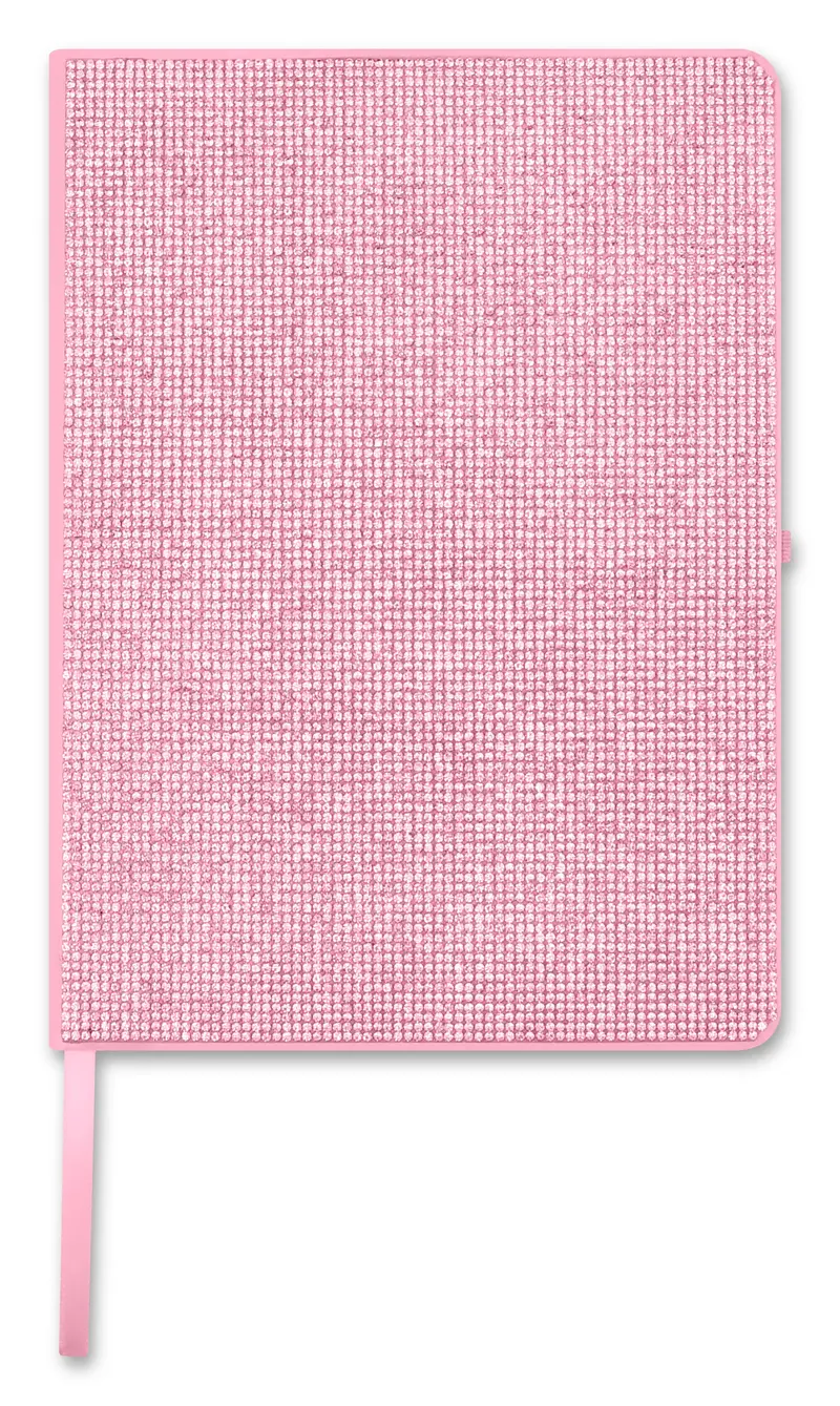 Pink Rhinestone-Adorned Journal with Premium Binding