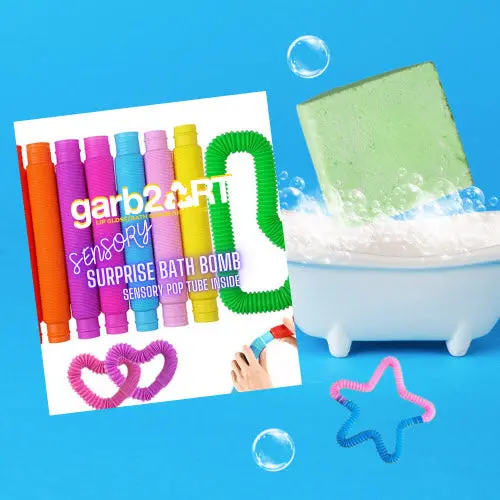 Pop Tube Sensory Bath Bomb