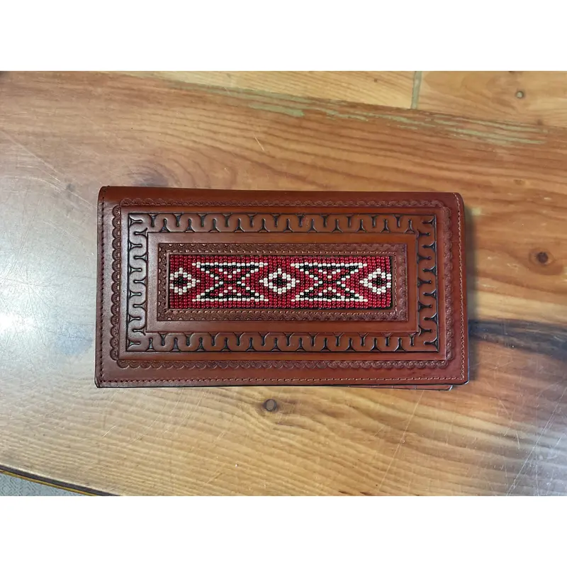 Ranger Belt Co. Beaded Leather Wallet (HFW-080R)