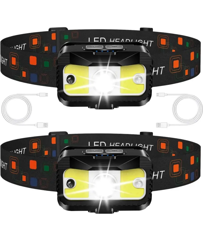 Rechargeable LED Headlamp – 1200 Lumen Brightness, Adjustable Beam