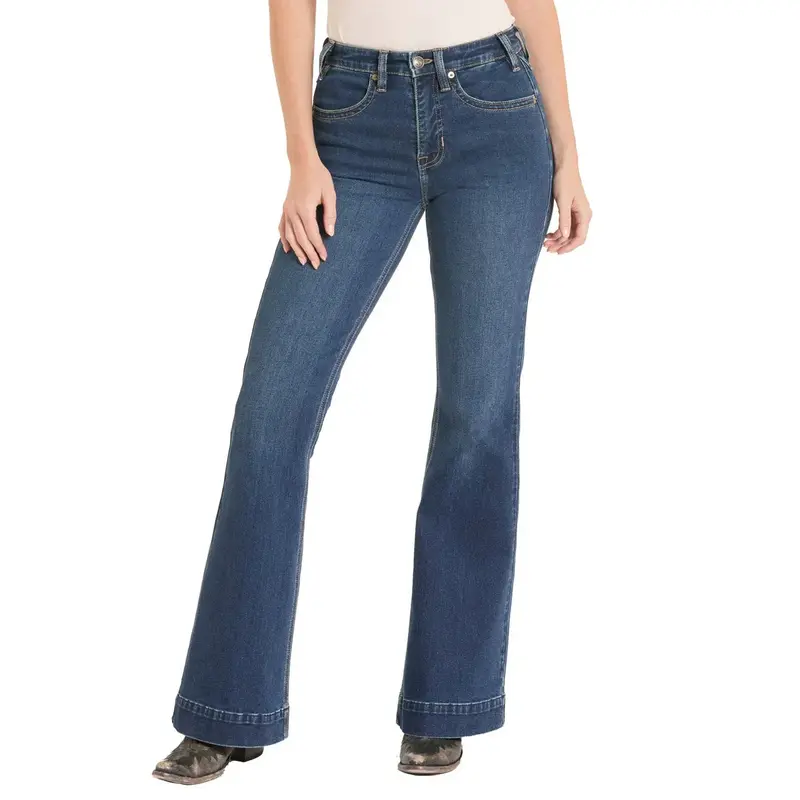 Rock & Roll Denim High-Rise Welt Pocket Trousers – Modern Fit Jeans