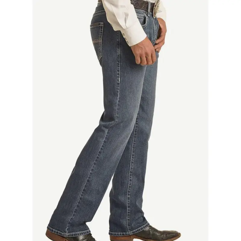 Rock & Roll Men’s Slim-Fit Revolver Straight Bootcut Jeans