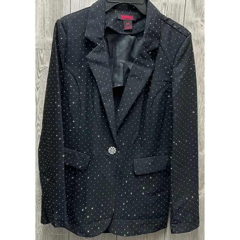 Rock & Roll Women’s Black Rhinestone Blazer