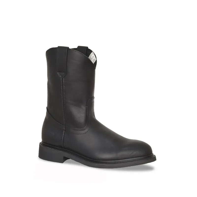 Roper Black Full-Grain Leather Men’s Western Boots – Classic Design