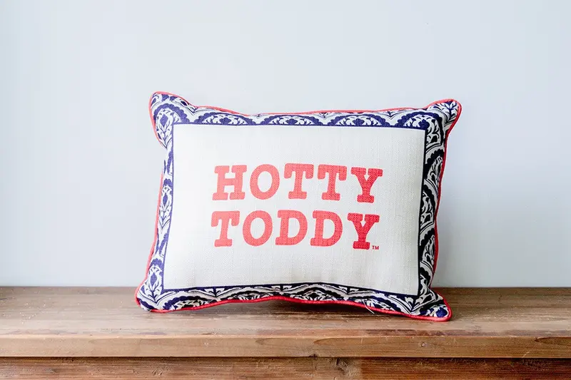 Scalloped Hotty Toddy Collegiate Pillow