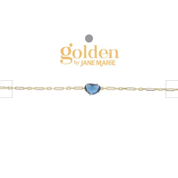 September Birthstone Bracelet – Sapphire Accent Style