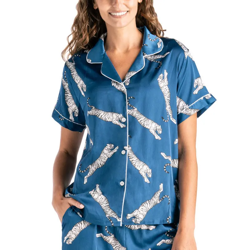 Sleep Easy Tiger Matching Pajama Set