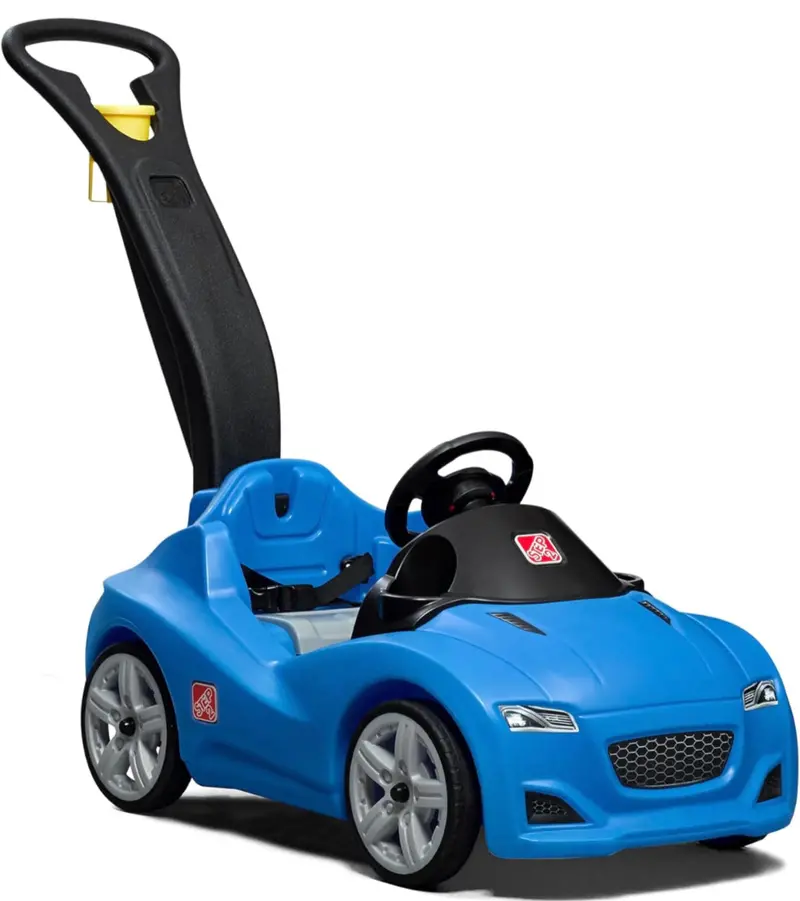 Step2 Whisper Ride Cruiser – Quiet-Push Kids’ Ride-On Car with Realistic Details & Smooth-Glide Wheels