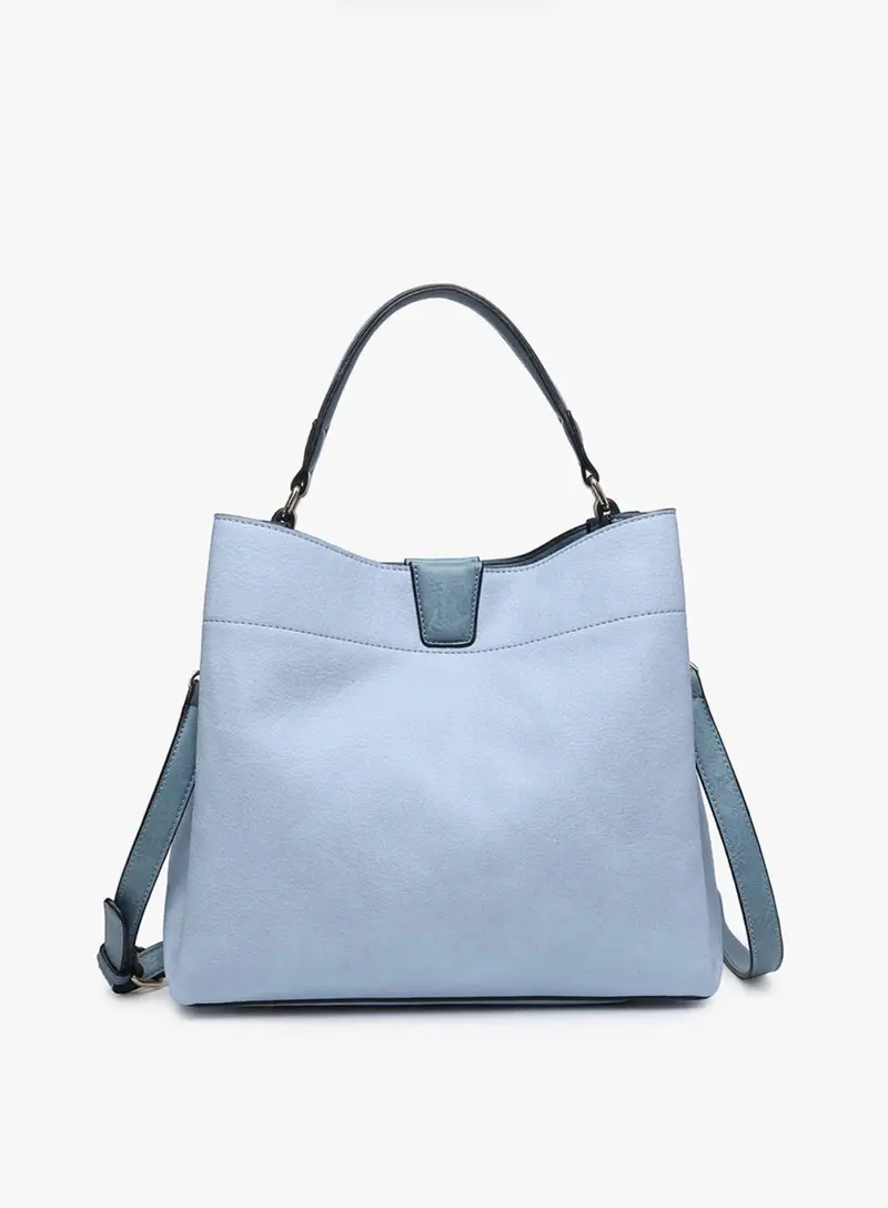 Tati Structured Vegan Leather Satchel