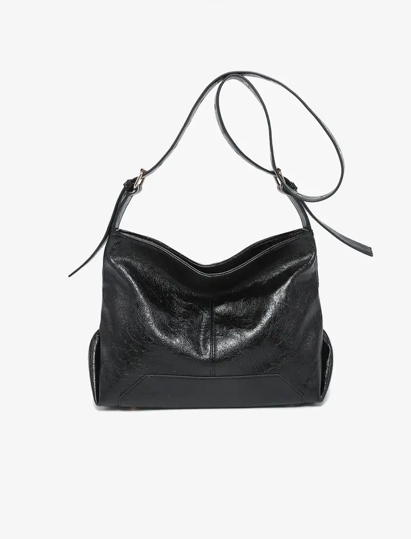 Taylor Vegan Semi-Gloss Hobo Bag