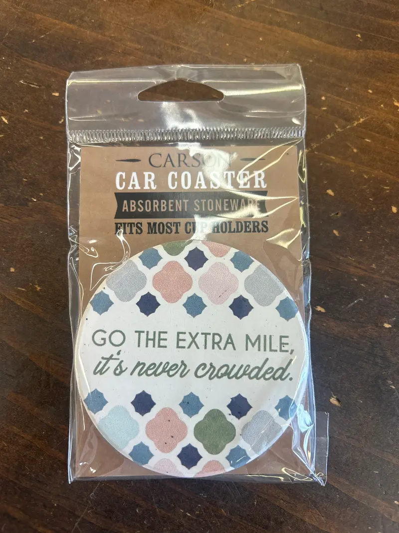 The Extra Mile Themed Car Coaster