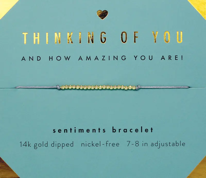 ‘Thinking of You’ Sentimental Gift Bracelet