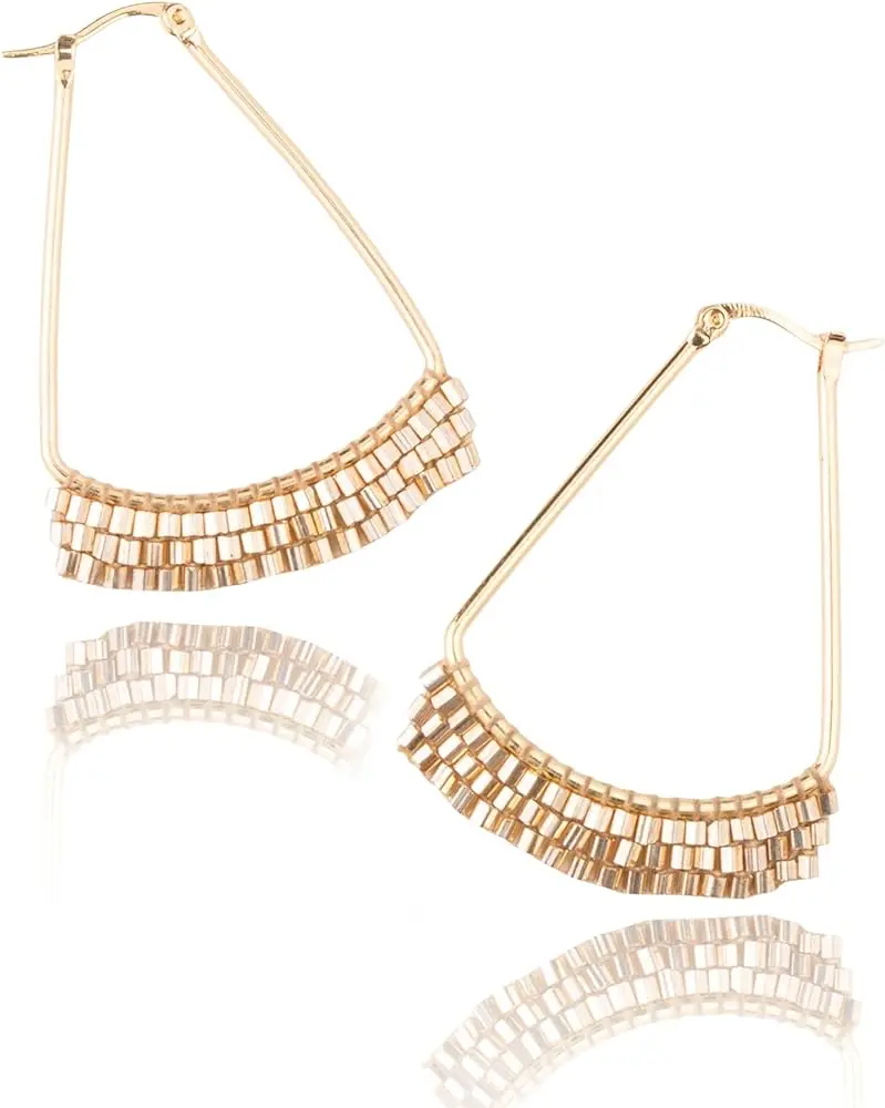 Tiered Beaded Drop Earrings – Hand-Assembled Accent Pieces
