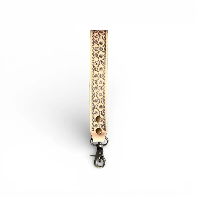 Tooled Leather Wristband – Handcrafted Western Accessory