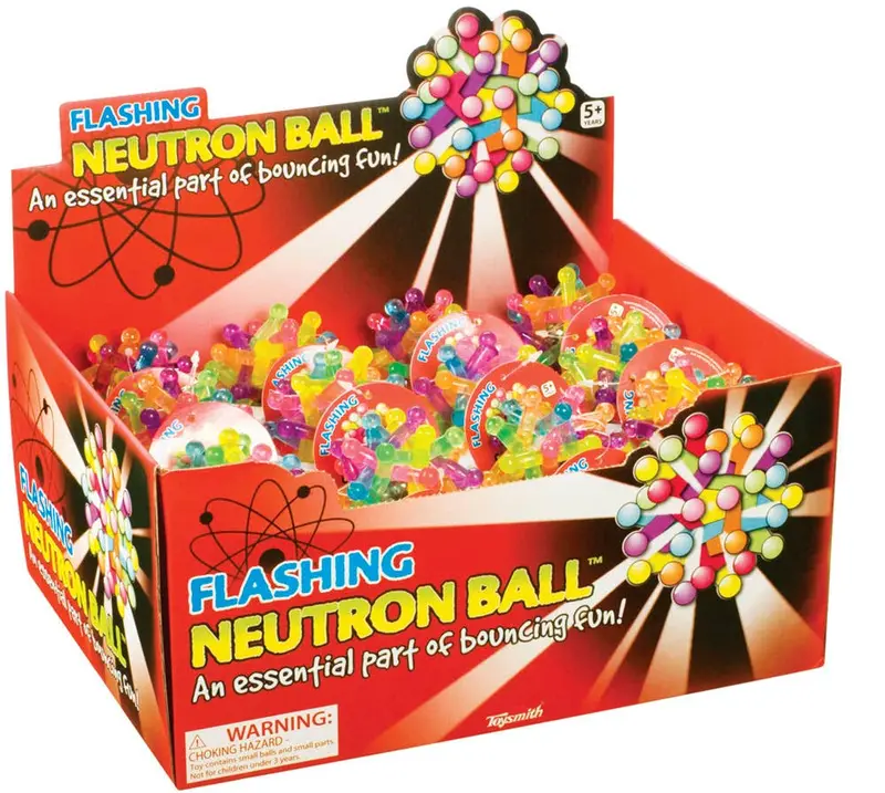 Toysmith Flashing Neutron Ball – LED Light-Up Bouncing Toy