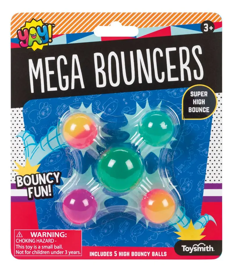 Toysmith Yay! Mega Bouncers – High-Rebound Sensory Balls