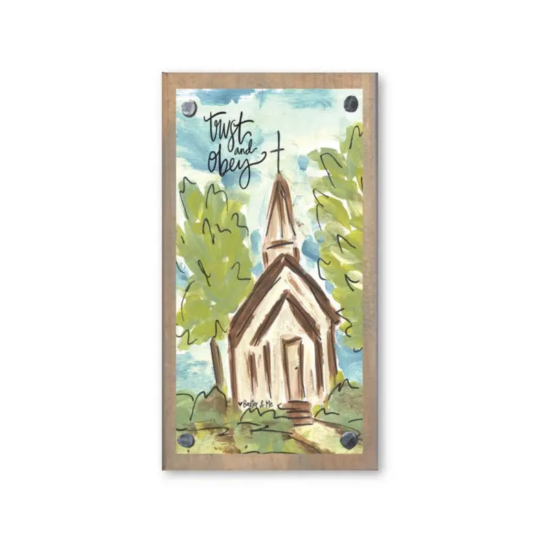 Trust and Obey – Classic Hymn-Inspired Driftwood Art