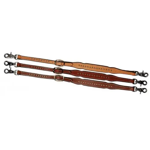 Western Rawhide Withers Strap with Stainless Steel Dot Accents