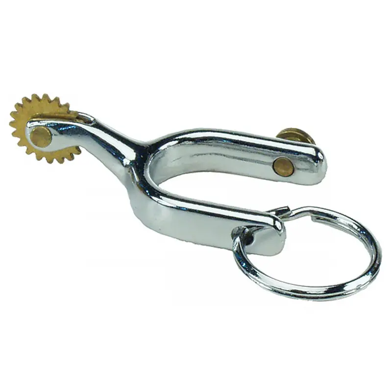Western-Style Spur Keychain – Decorative Metal Design