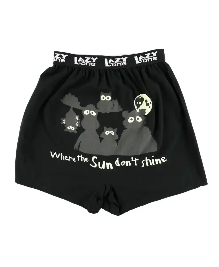 Where the Sun Don’t Shine Sarcastic Boxer Briefs
