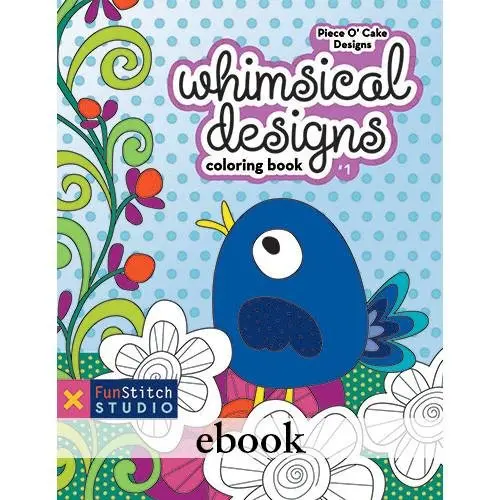 Whimsical Designs Coloring Book – Printable eBook for Adults & Teens