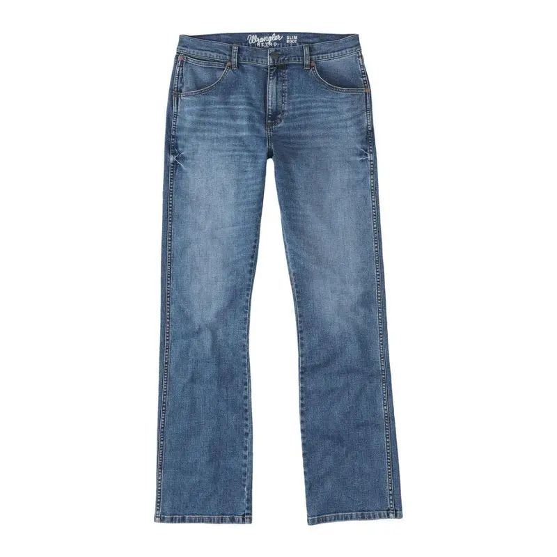 Wrangler Men’s Slim-Fit Bootcut Jeans – Retro Style