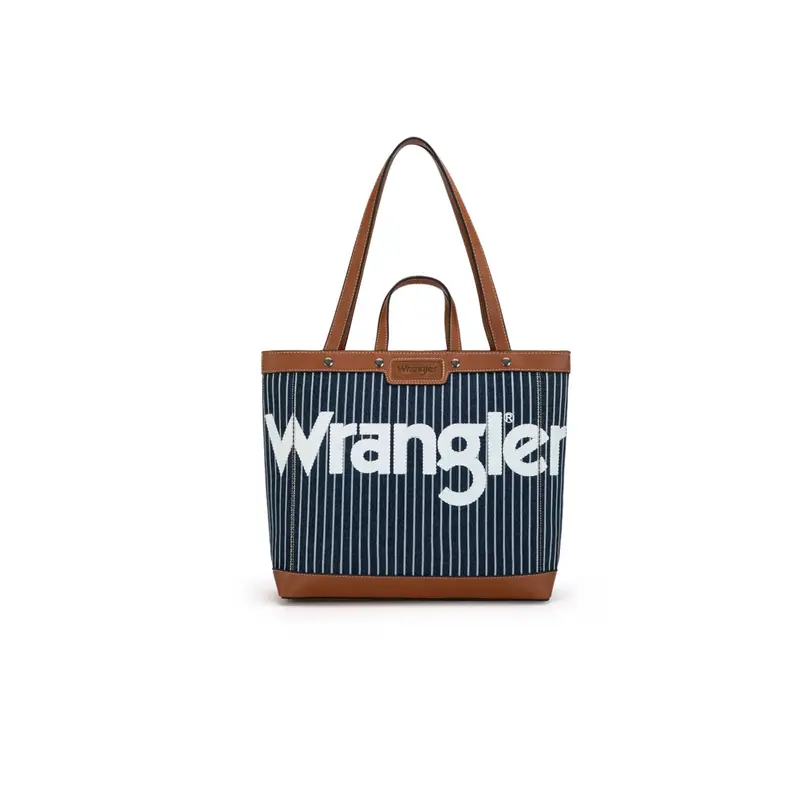 Wrangler Mini Top-Handle Canvas Crossbody Tote – Navy