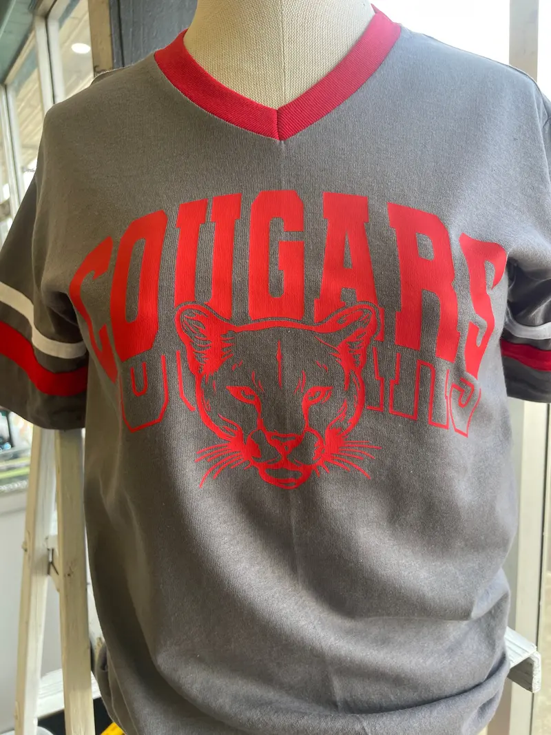 Youth Grey Cougars Athletic Jersey
