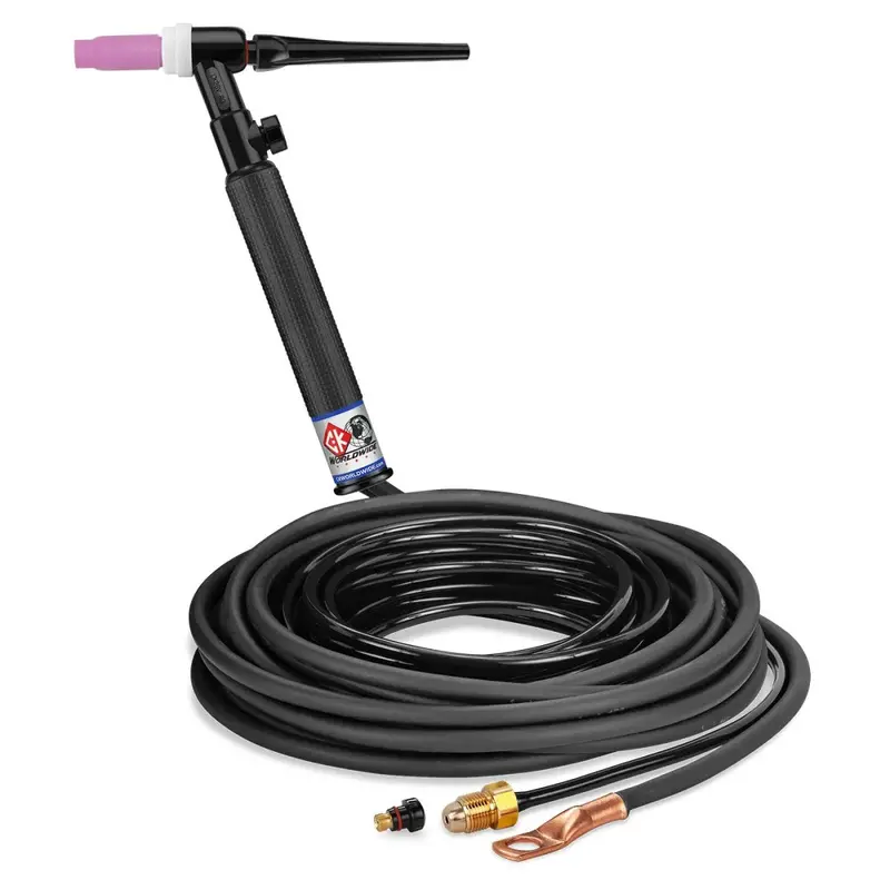 Ck Worldwide Ck26V-25-2 Gas-Cooled 200A Tig Torch With Flow Valve (25' Cables) 1